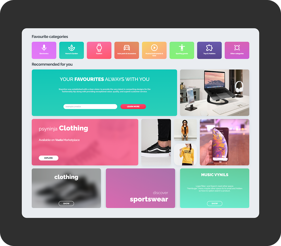 Intelligent product recommendations